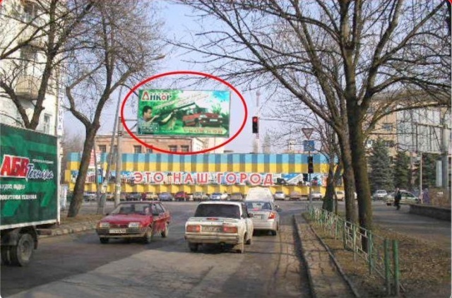 Щит 6x3,  ул. Коцюбинского - ул. Котельникова, маг. "Белая мышь", пл.Б