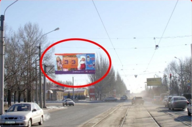 Щит 6x3,  ул. Оборонная - ул. 26 Бакинских Комиссаров (район Луганской таможни), пл. В